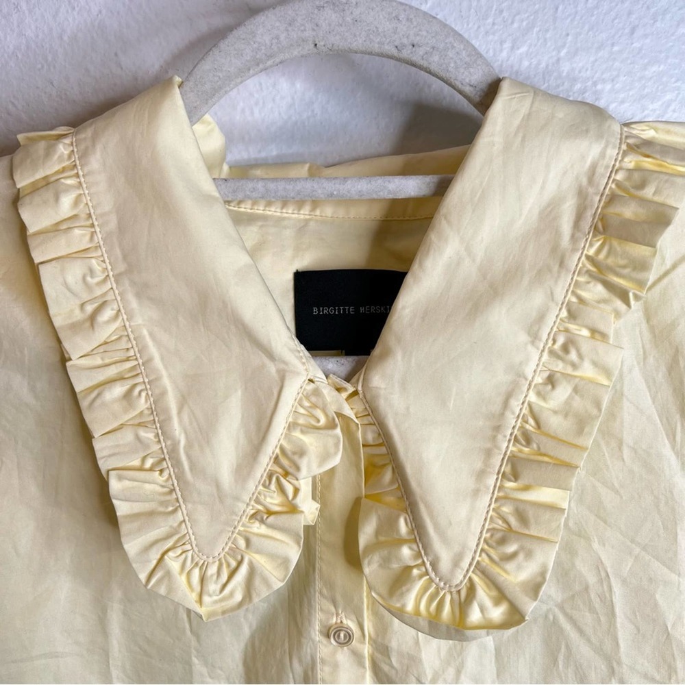 Birgitte Herskind Irie Puff Sleeve Peter Pan Collar Shirt - Picture 6 of 10